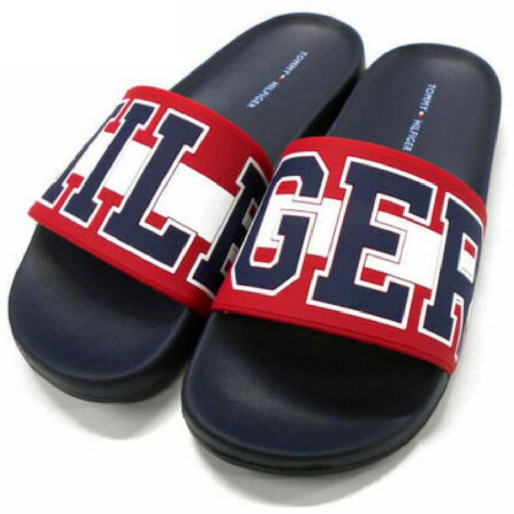 Tommy Hilfiger Destyn Womens Slides Sandal Red/Whi - Picture 8 of 8